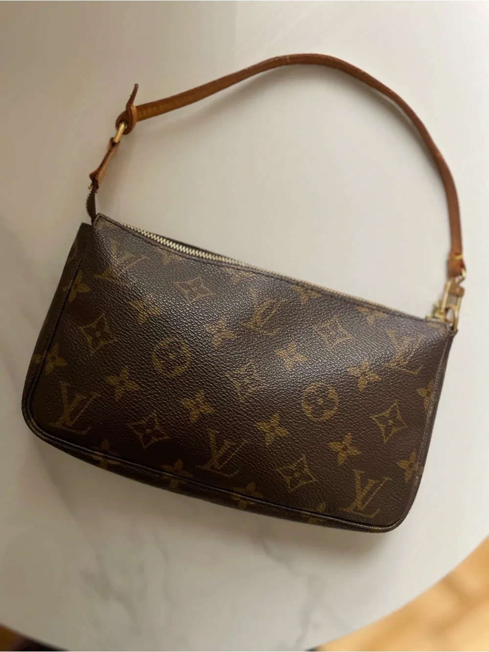 Authentic Louis Vuitton Monogram Pochette Accessoires Mini Shoulder Bag - Picture 2 of 12